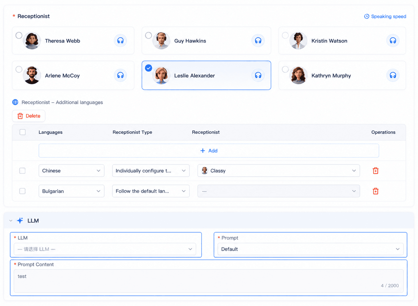 Custom-LLM-for-AI-Receptionist