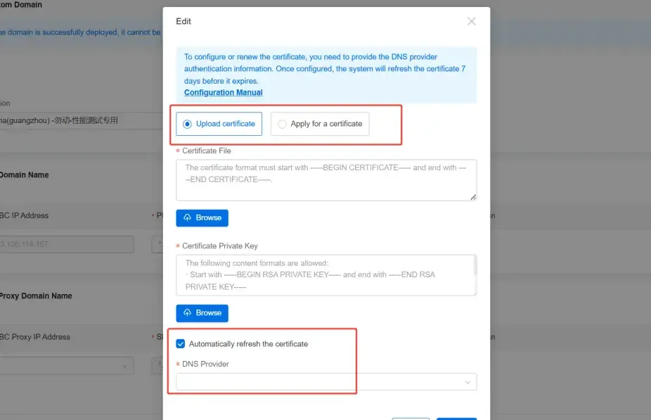 Domain Certificate Auto Application & Renewal