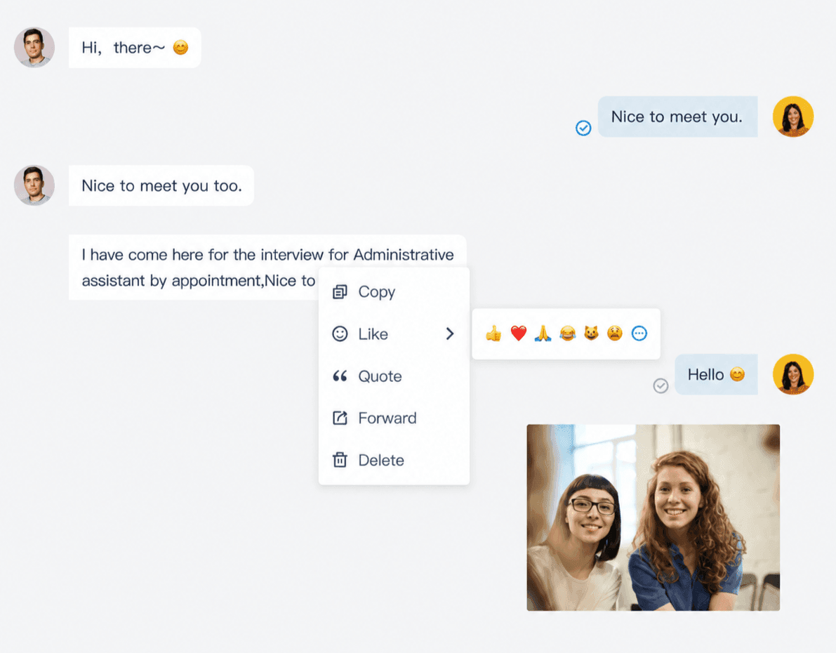 Richer message interactions
