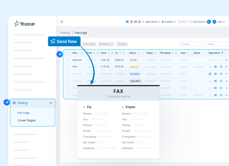 Virtaul-Fax-Dashboard
