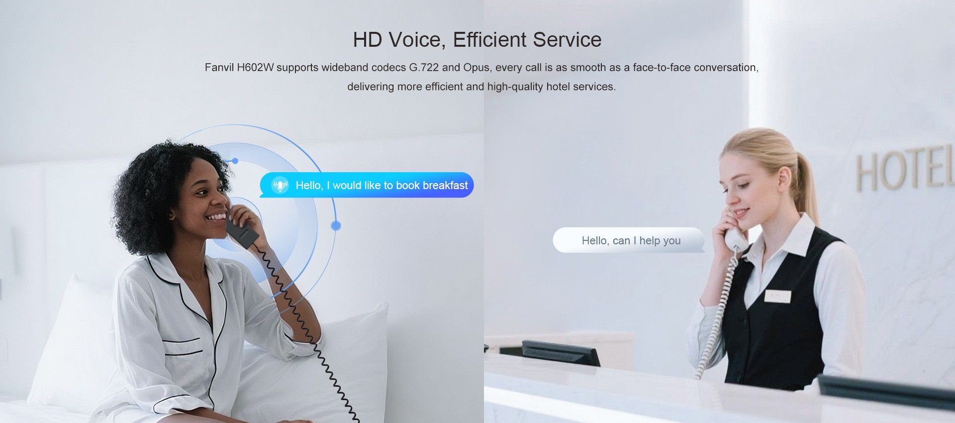H602W Wi-Fi IP هاتف — رسم توضيحي رسمي للمنتج 4