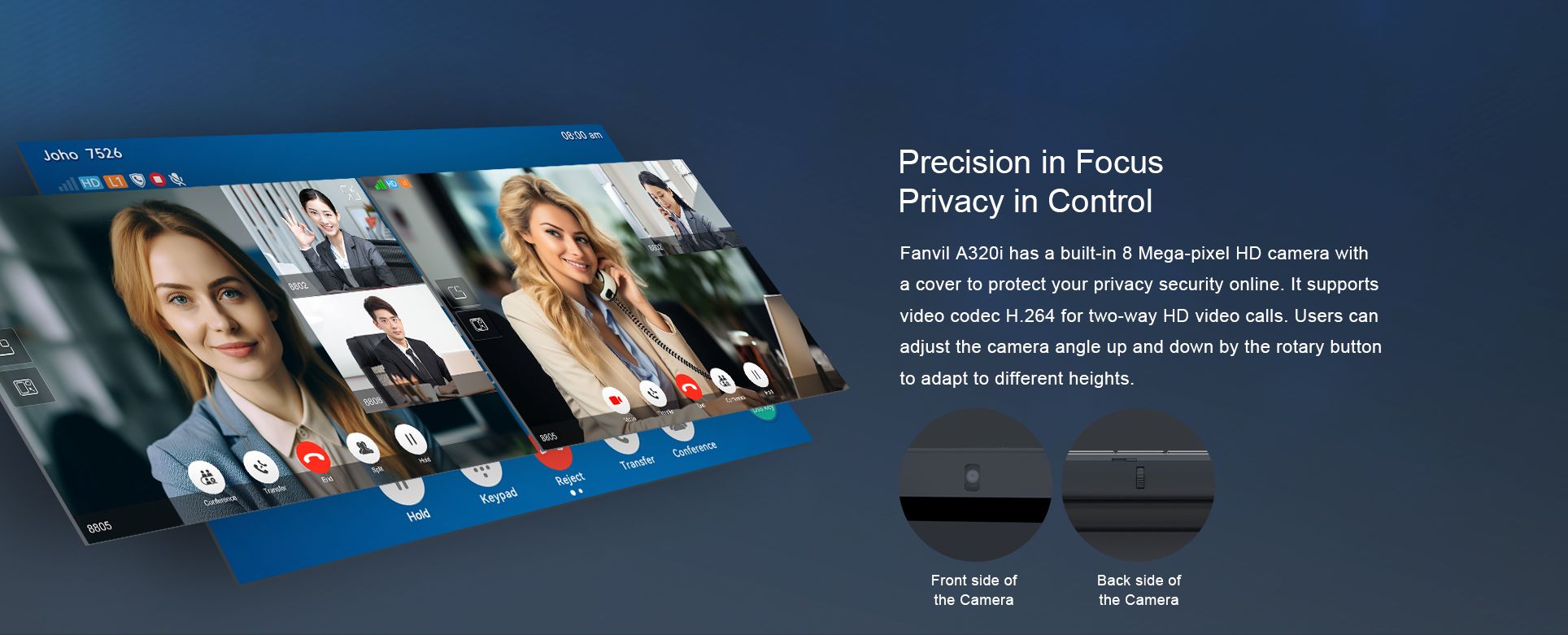 A320i Android Touch Screen Console IP Phone — official product illustration 2