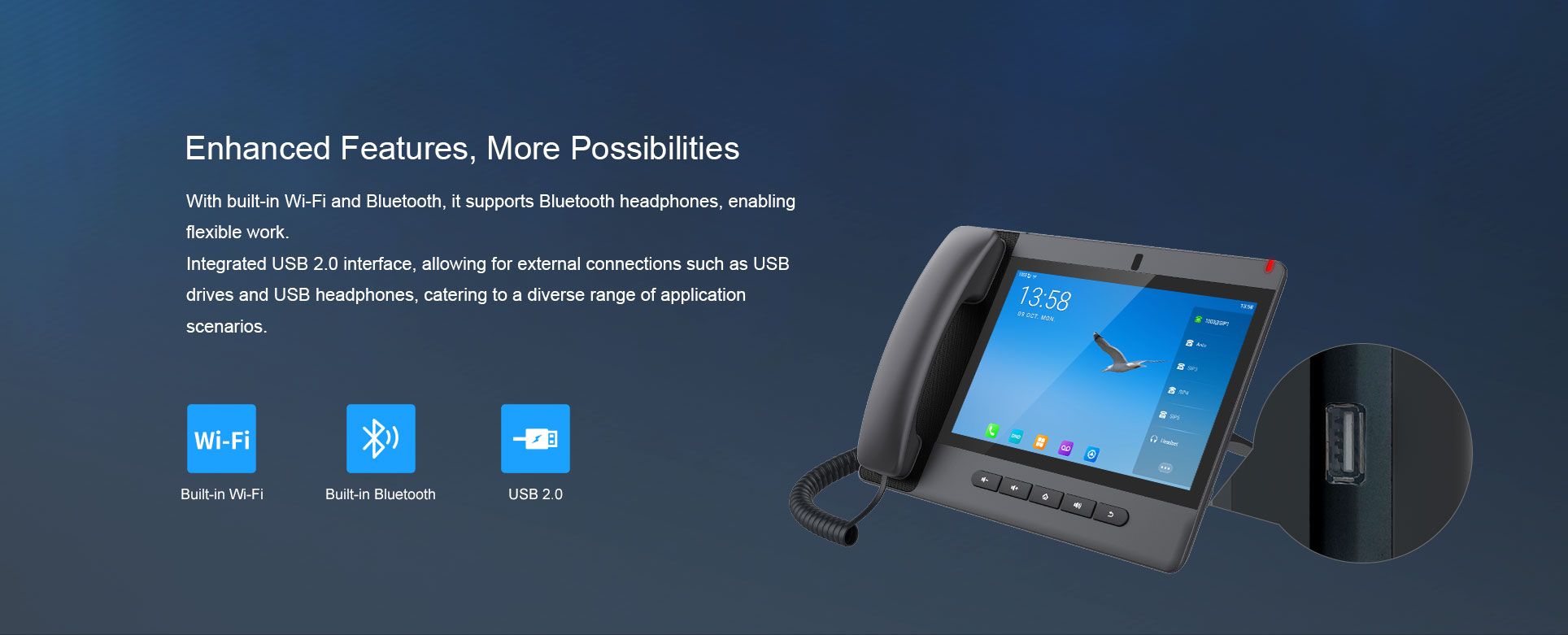 A320 Android Touch Screen IP Phone — official product illustration 6