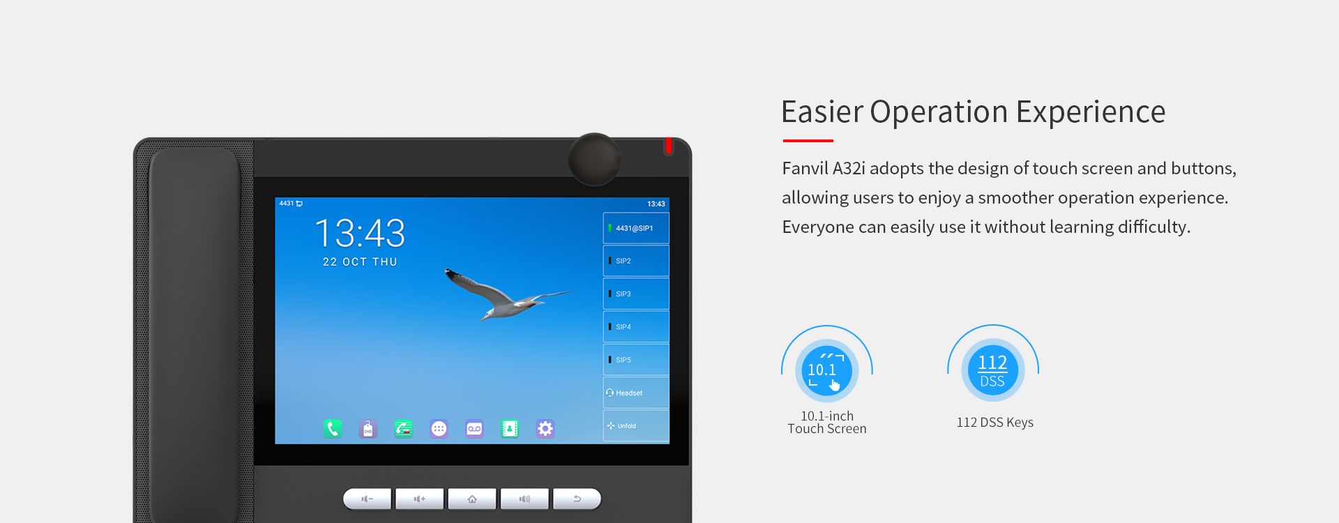 A32i Android Console IP Phone — official product illustration 3