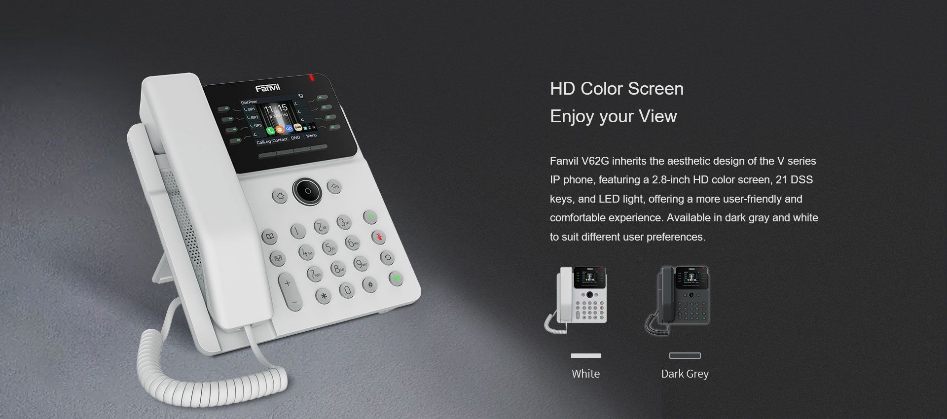 V62G Téléphone professionnel haut de gamme — illustration officielle du produit 1