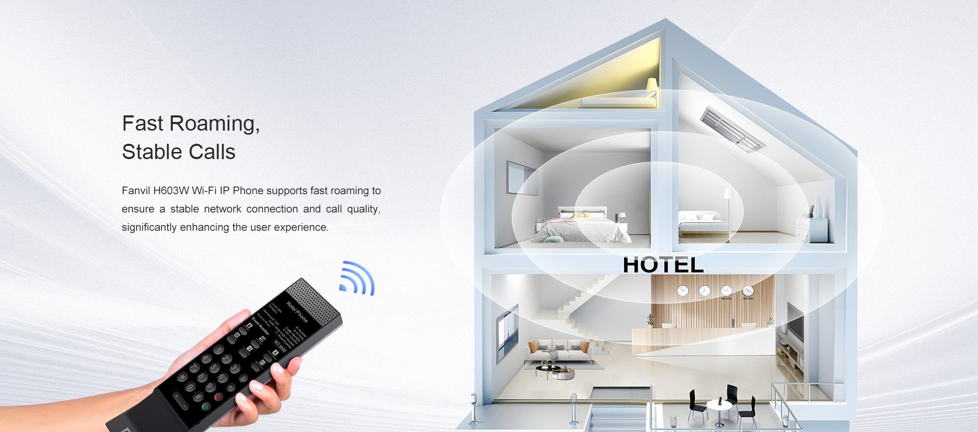 H603W Wi-Fi IP Phone — official product illustration 3