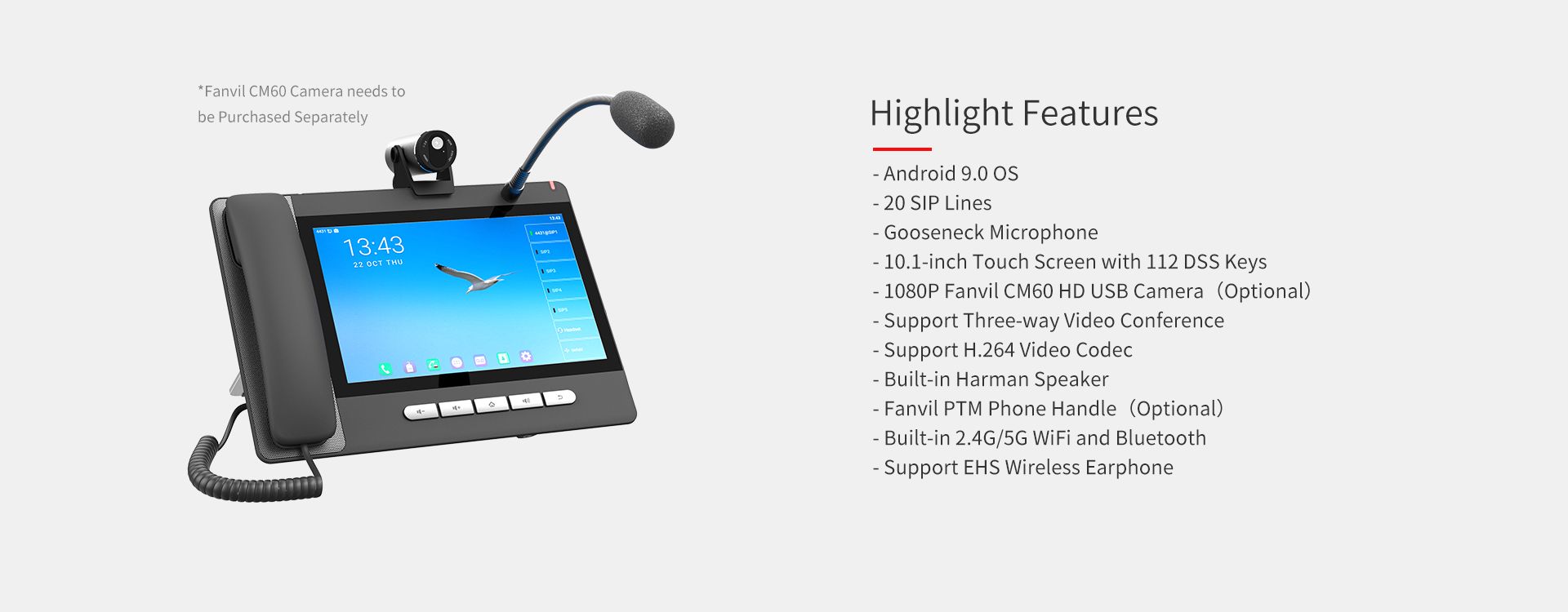 A32i Android Console IP Phone — official product illustration 7