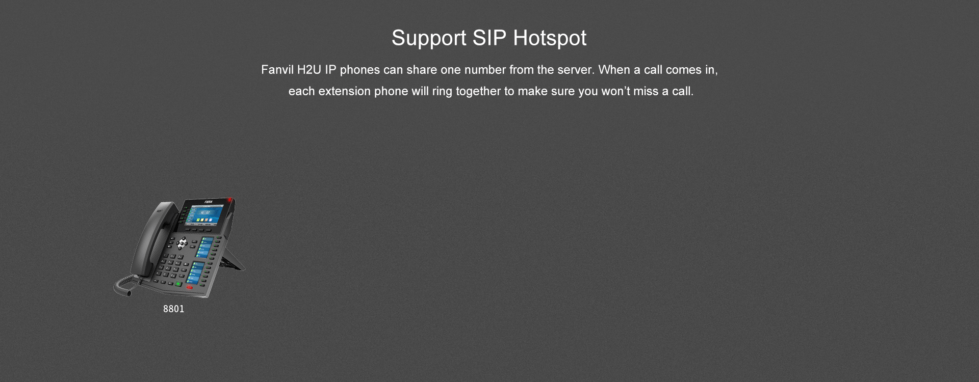 H2U Compact IP Phone — official product illustration 5