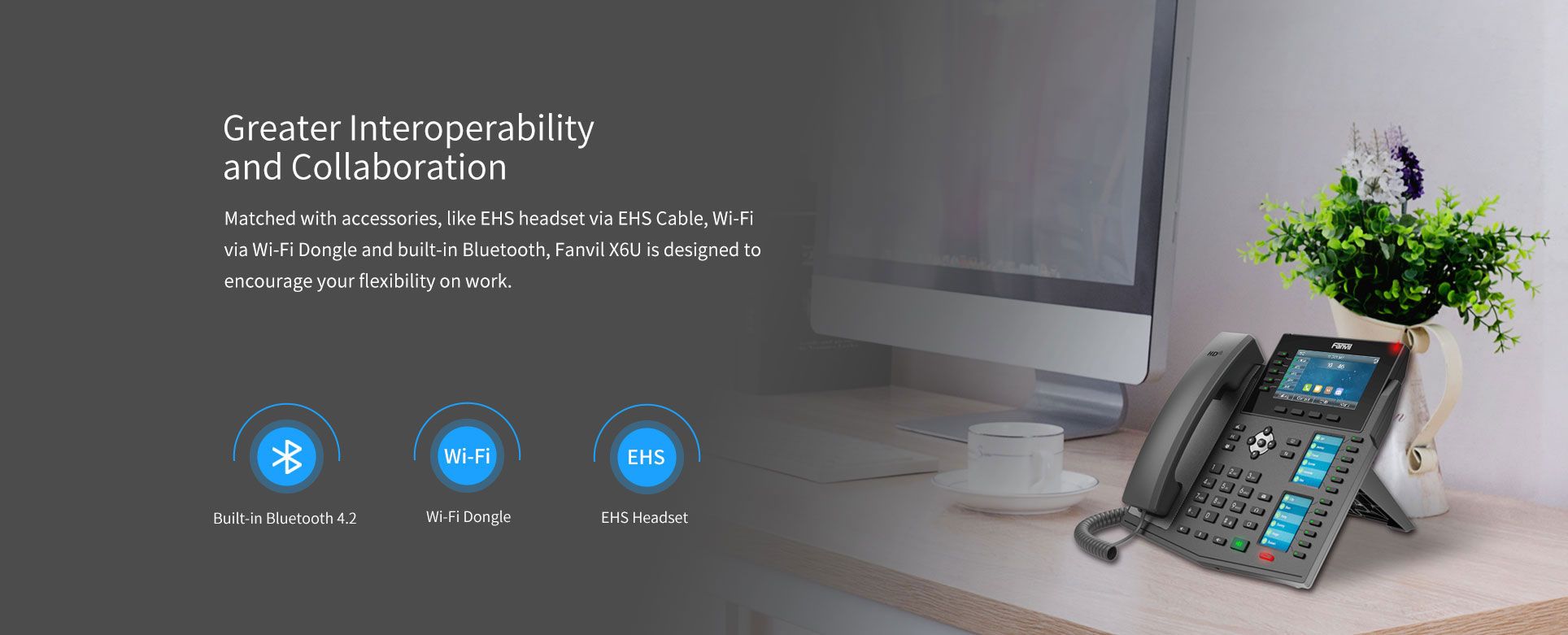 X6U High-end IP Phone — official product illustration 3