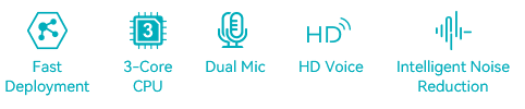 W620P DECT Phone System — official product illustration 1