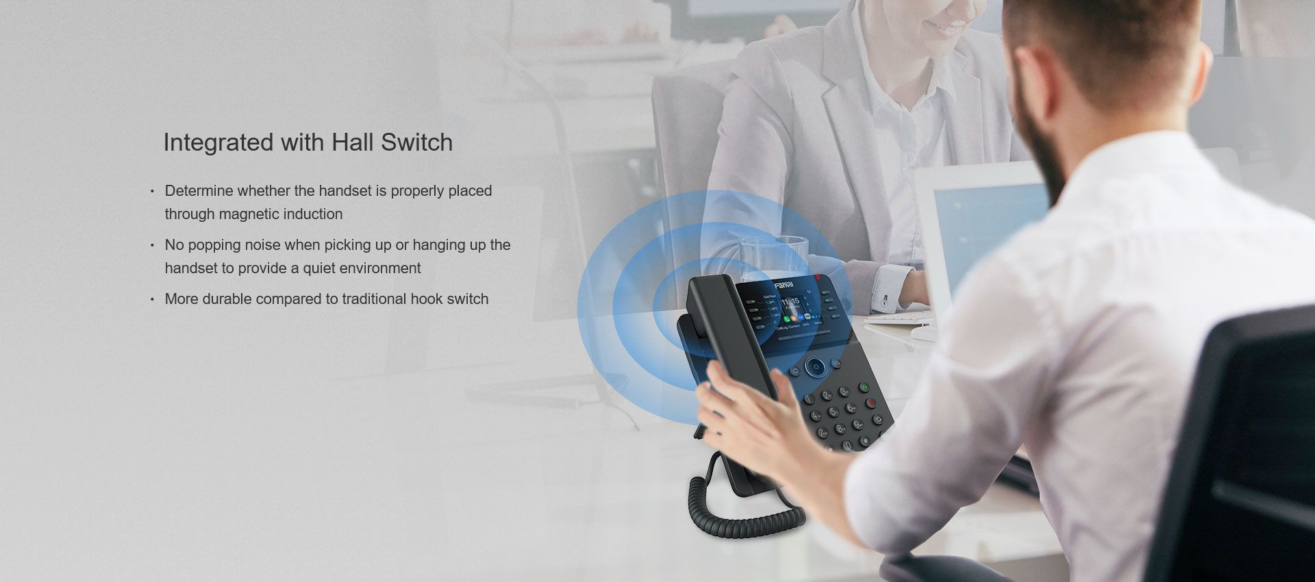 V62W Téléphone professionnel haut de gamme — illustration officielle du produit 3