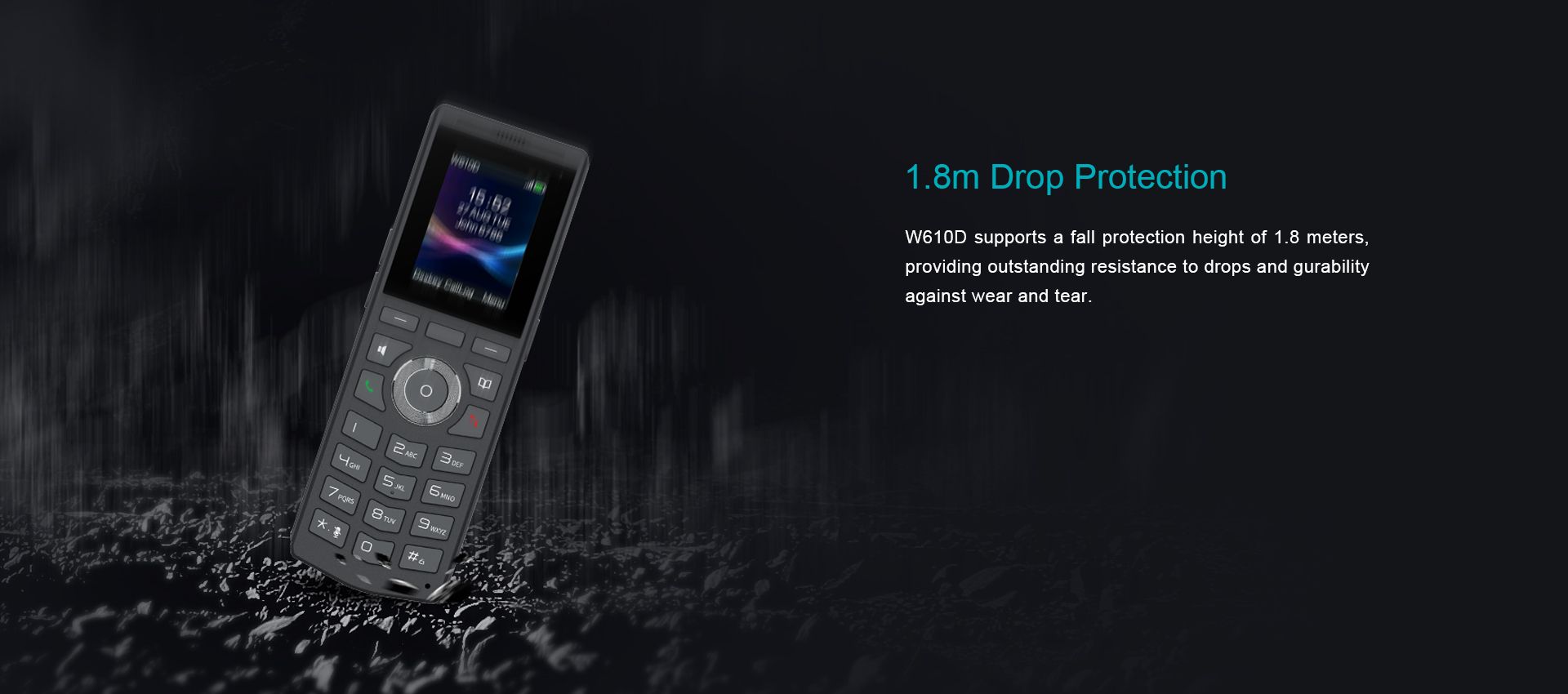 W710P DECT نظام الهاتف (W610D+W710D) — رسم توضيحي رسمي للمنتج 7