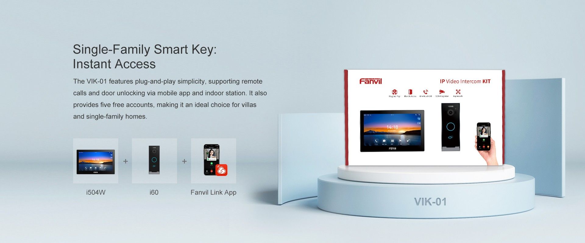VIK-01 Video Intercom Kit — official product illustration 1