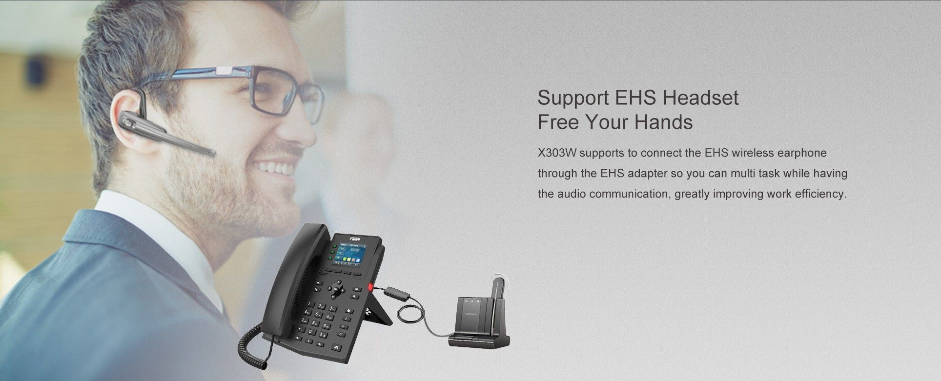 X303W Téléphone IP pour entreprise — illustration officielle du produit 5