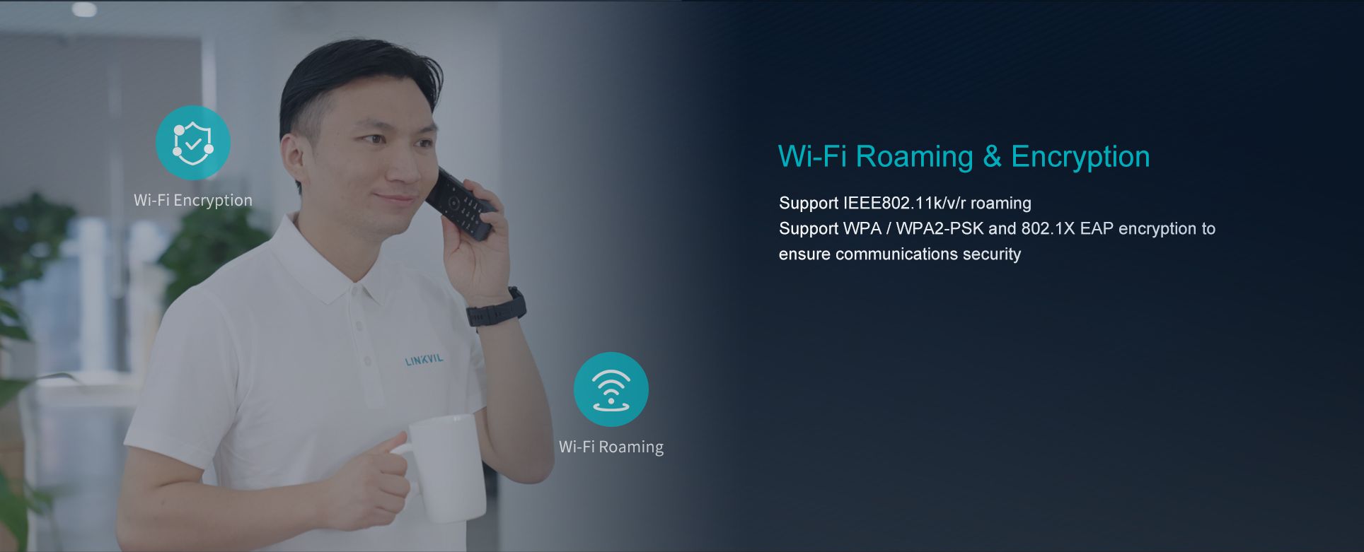 Téléphone portable W611W WiFi — illustration officielle du produit 6