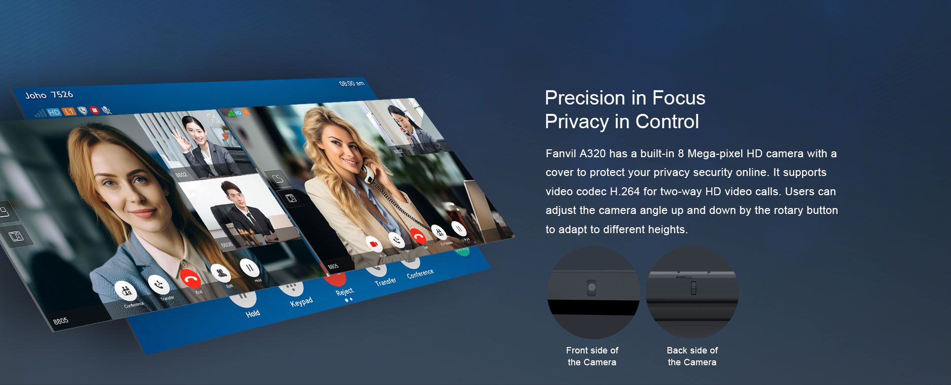 A320 Android Touch Screen IP Phone — official product illustration 2
