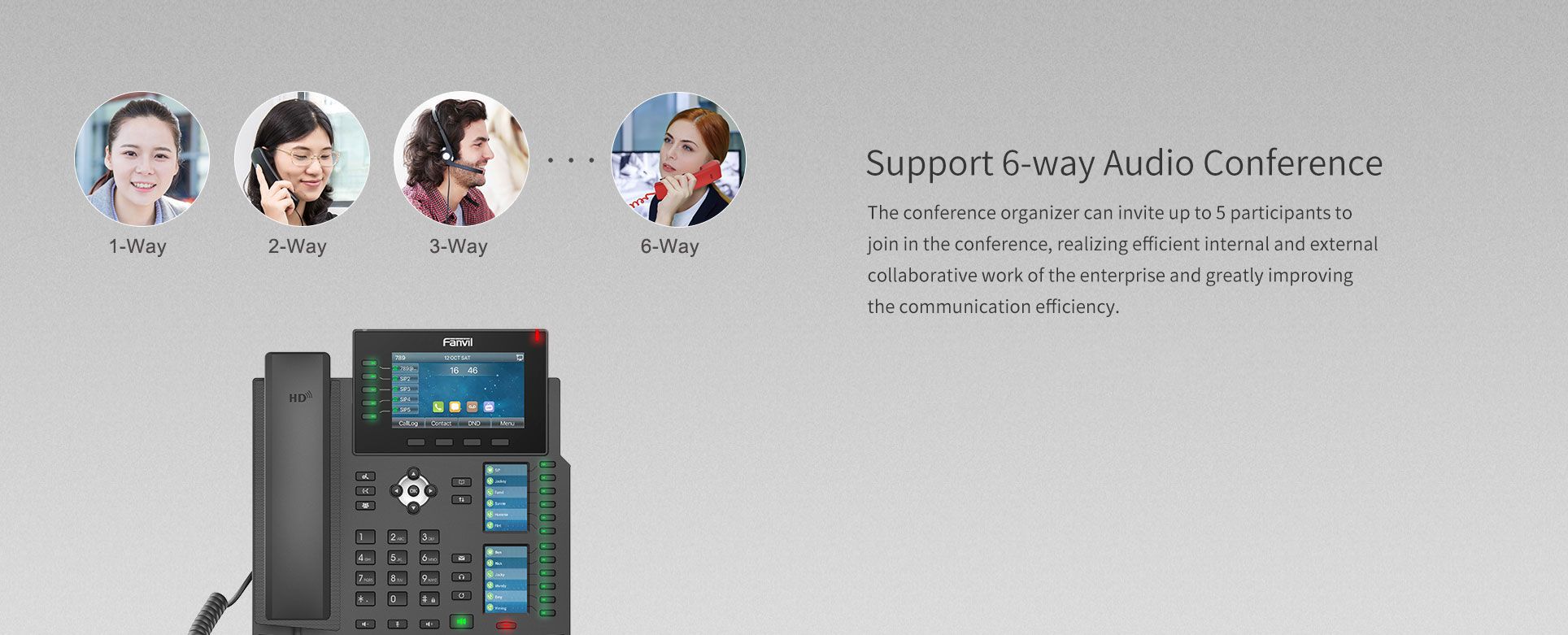 X6U High-end IP Phone — official product illustration 4