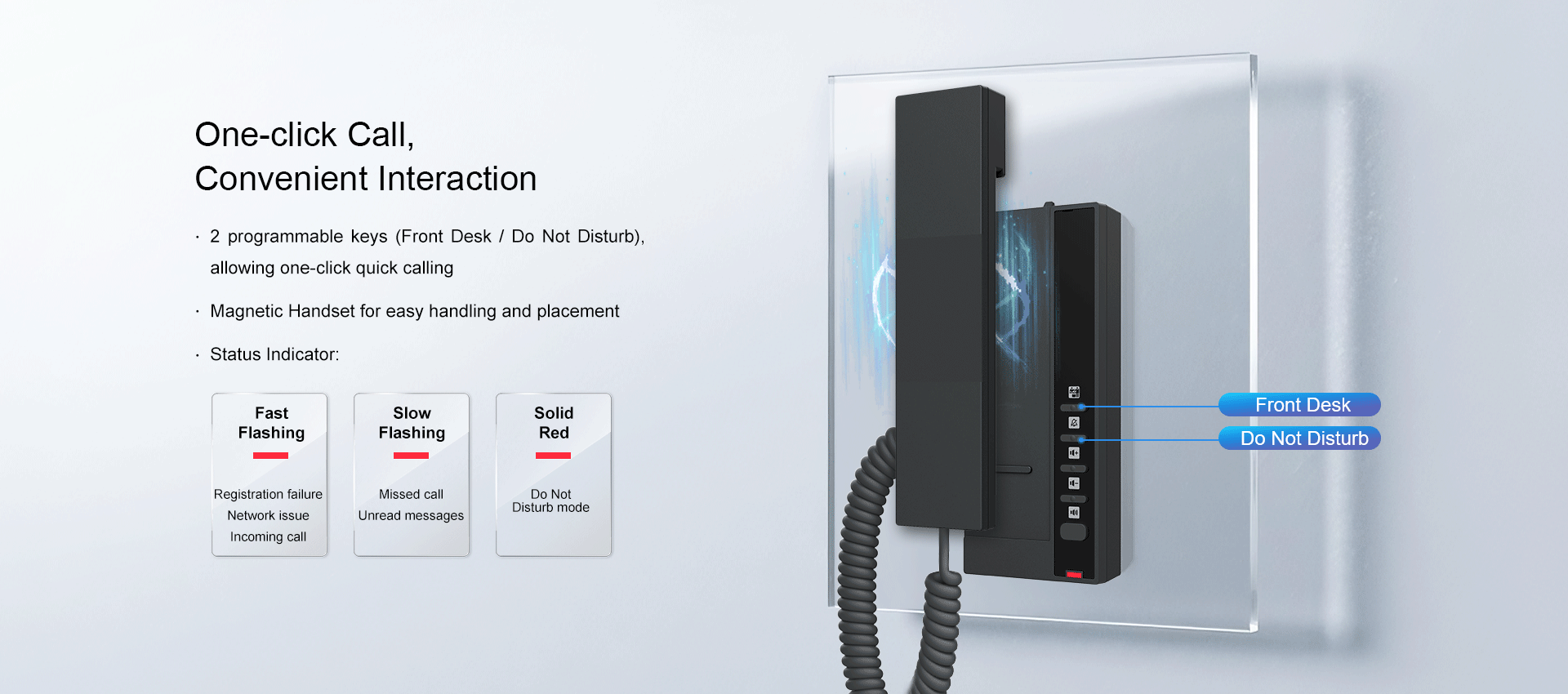 H601 Hotel IP Phone — official product illustration 1