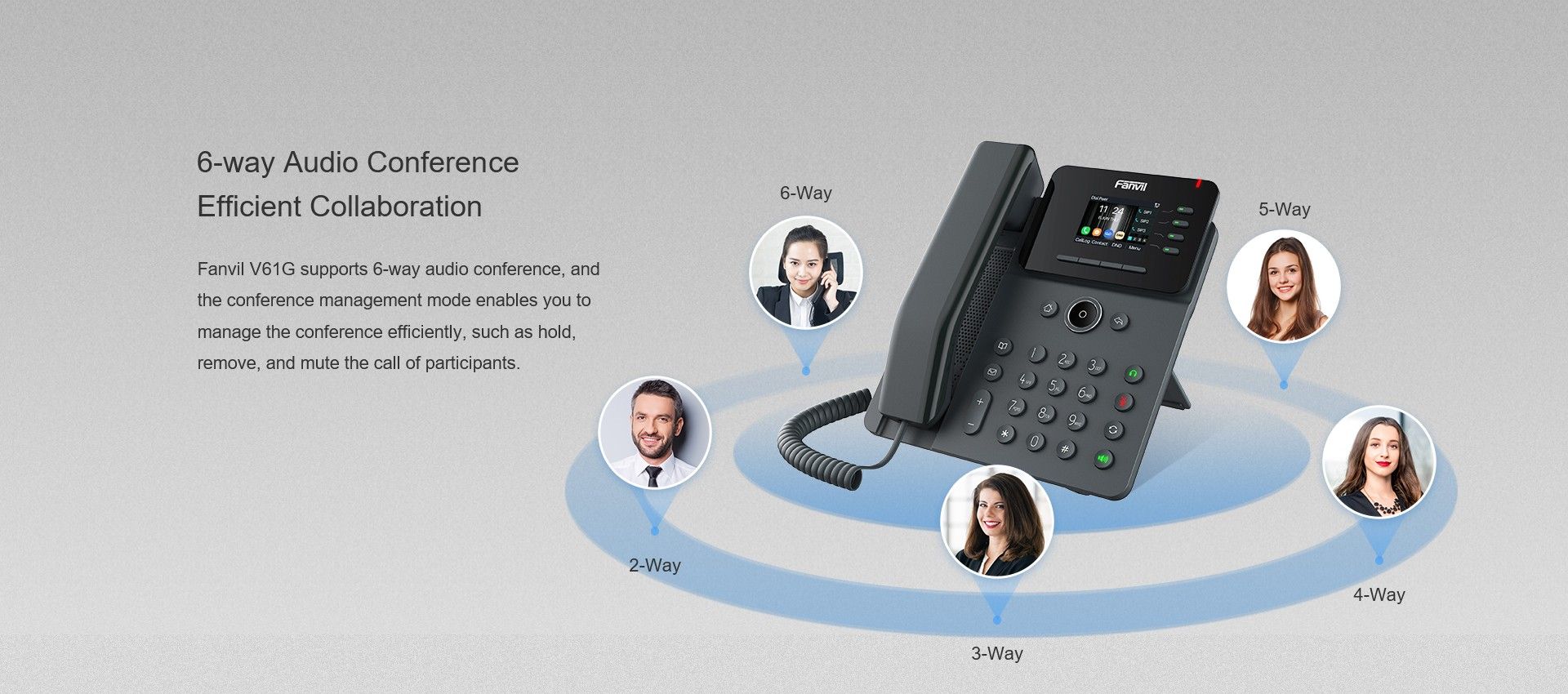 Téléphone professionnel haut de gamme V61G — illustration officielle du produit 4