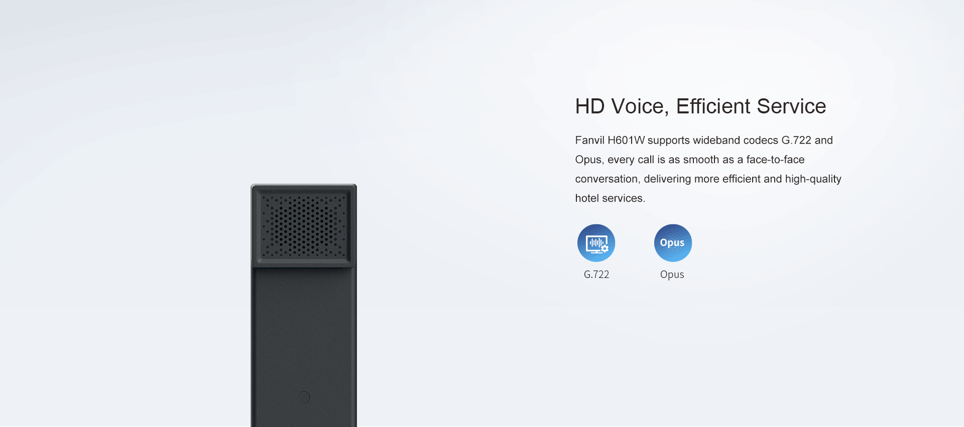 H601W Wi-Fi IP هاتف — رسم توضيحي رسمي للمنتج 4