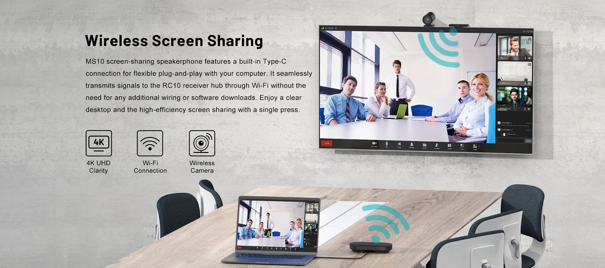 CA400 All-in-one Wireless Conference Solution — official product illustration 4