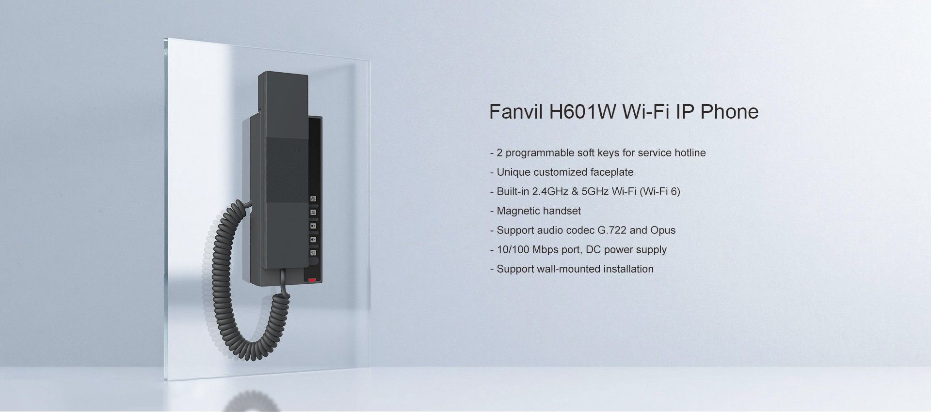 H601W Wi-Fi IP هاتف — رسم توضيحي رسمي للمنتج 6
