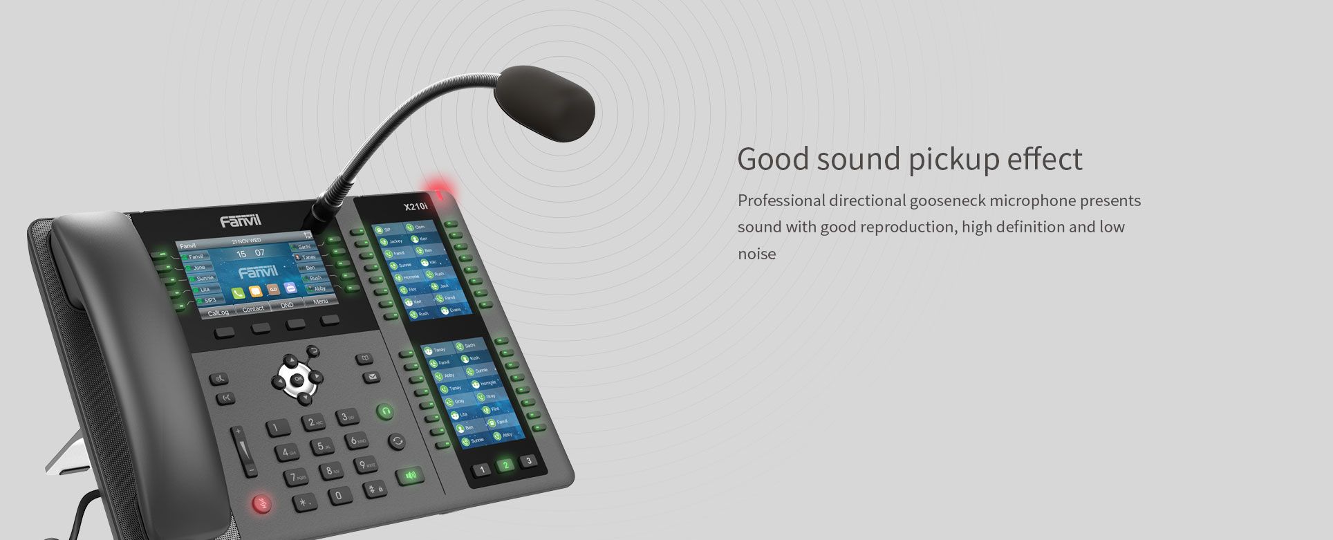 Téléphone de console de radiomessagerie X210i — illustration officielle du produit 2