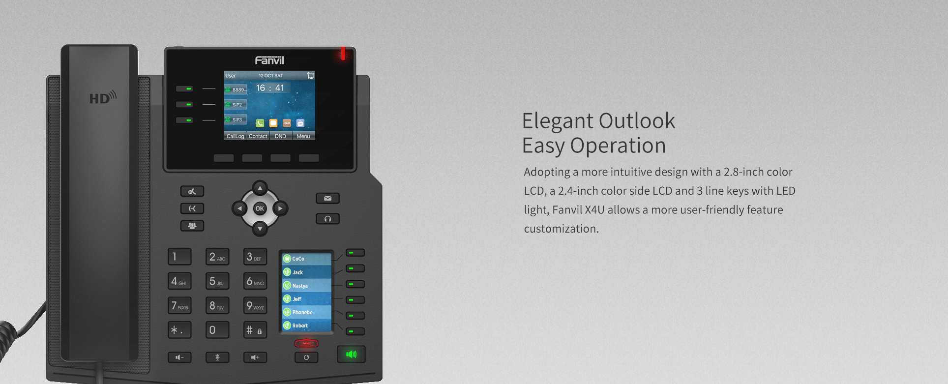 X4U Enterprise IP Phone — official product illustration 2