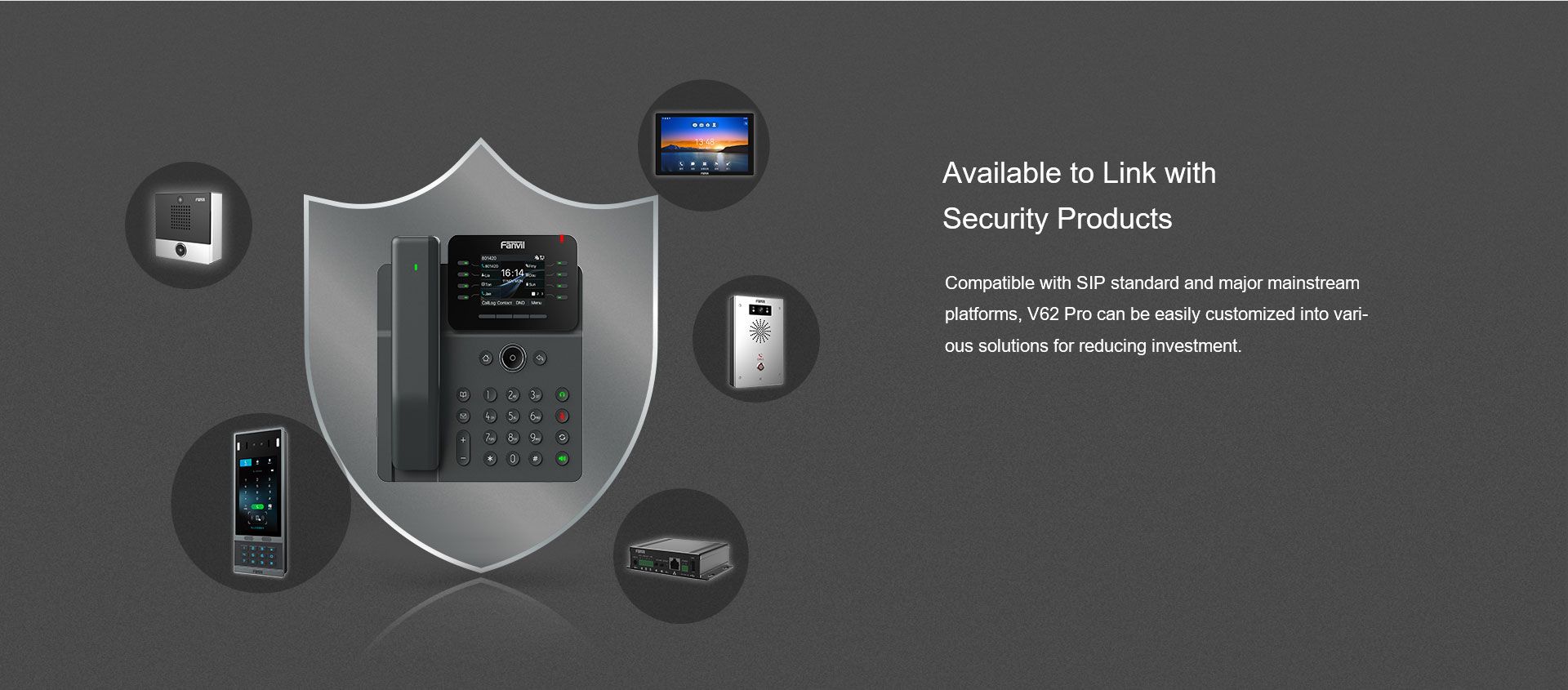 V62 Pro Téléphone professionnel haut de gamme — illustration officielle du produit 6