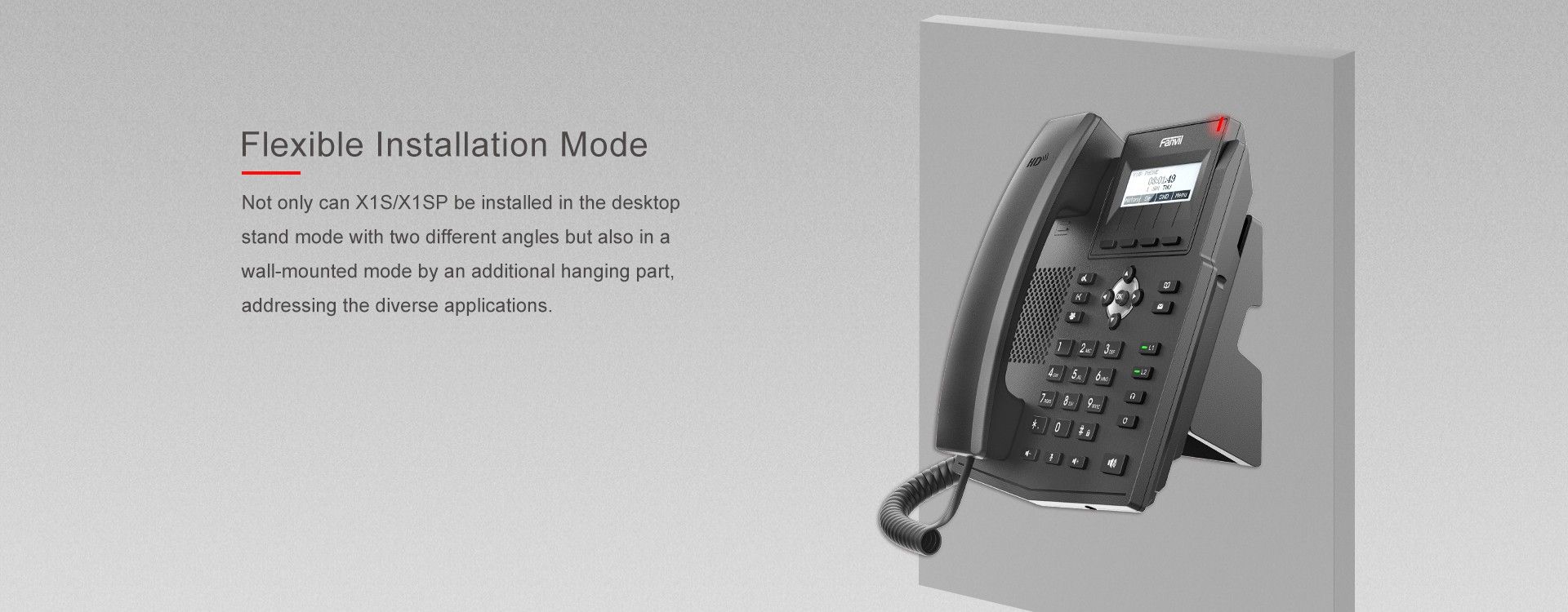 Téléphone professionnel IP X1S/X1SP — illustration officielle du produit 4