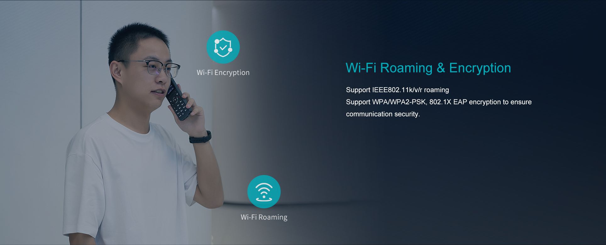 Téléphone portable W610W Wi-Fi — illustration officielle du produit 4