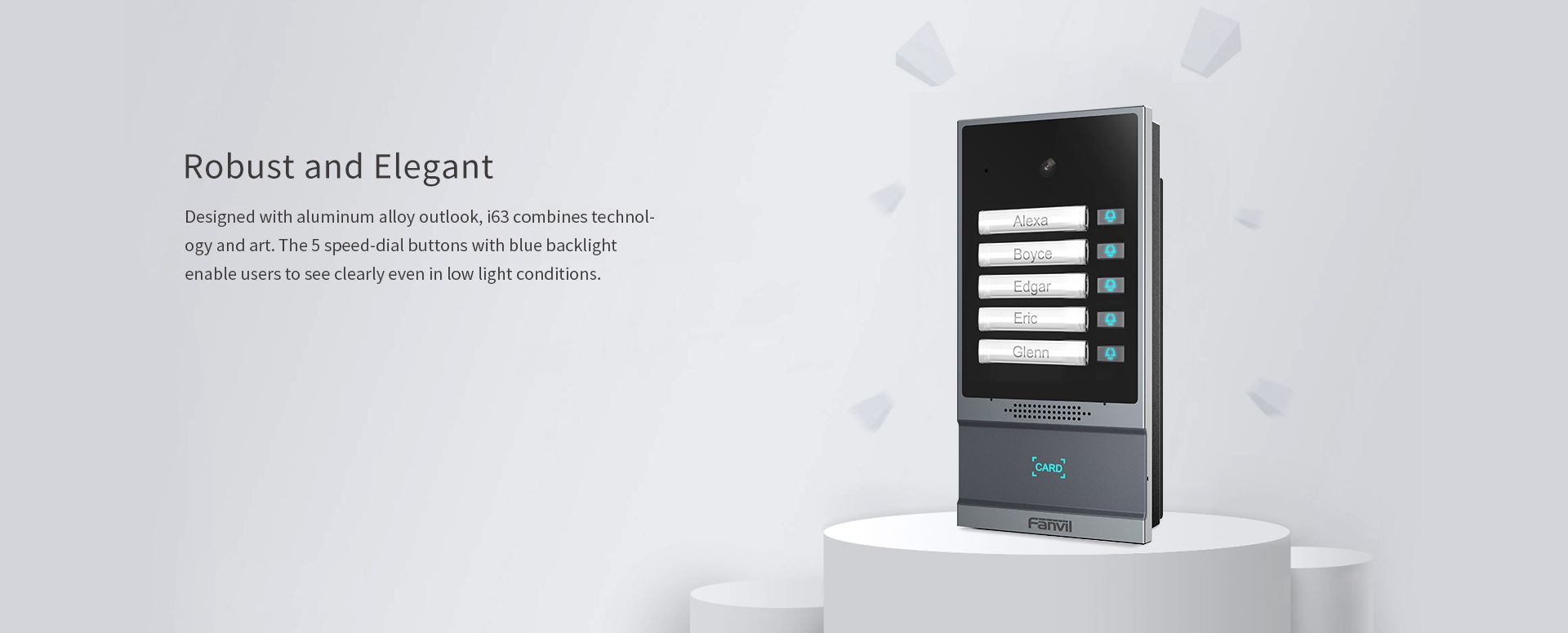 i63 Video Door Phone — official product illustration 1