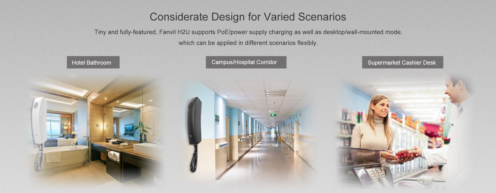 H2U Compact IP Phone — official product illustration 2