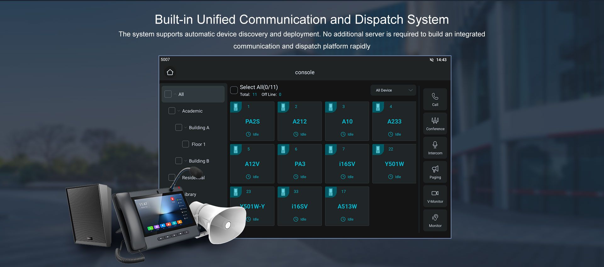 Fanvil A330/A330i Touch Screen Android Console IP Phone — official product illustration 2