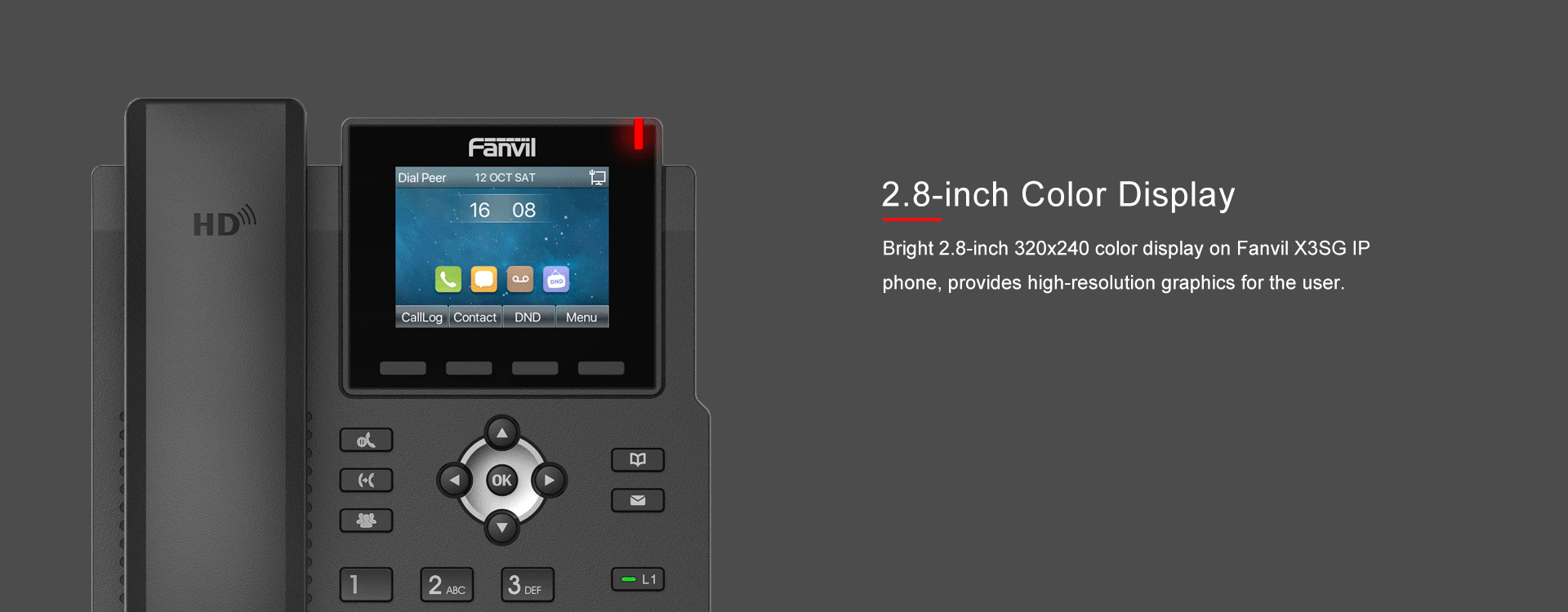 هاتف X3SG IP — رسم توضيحي رسمي للمنتج 1