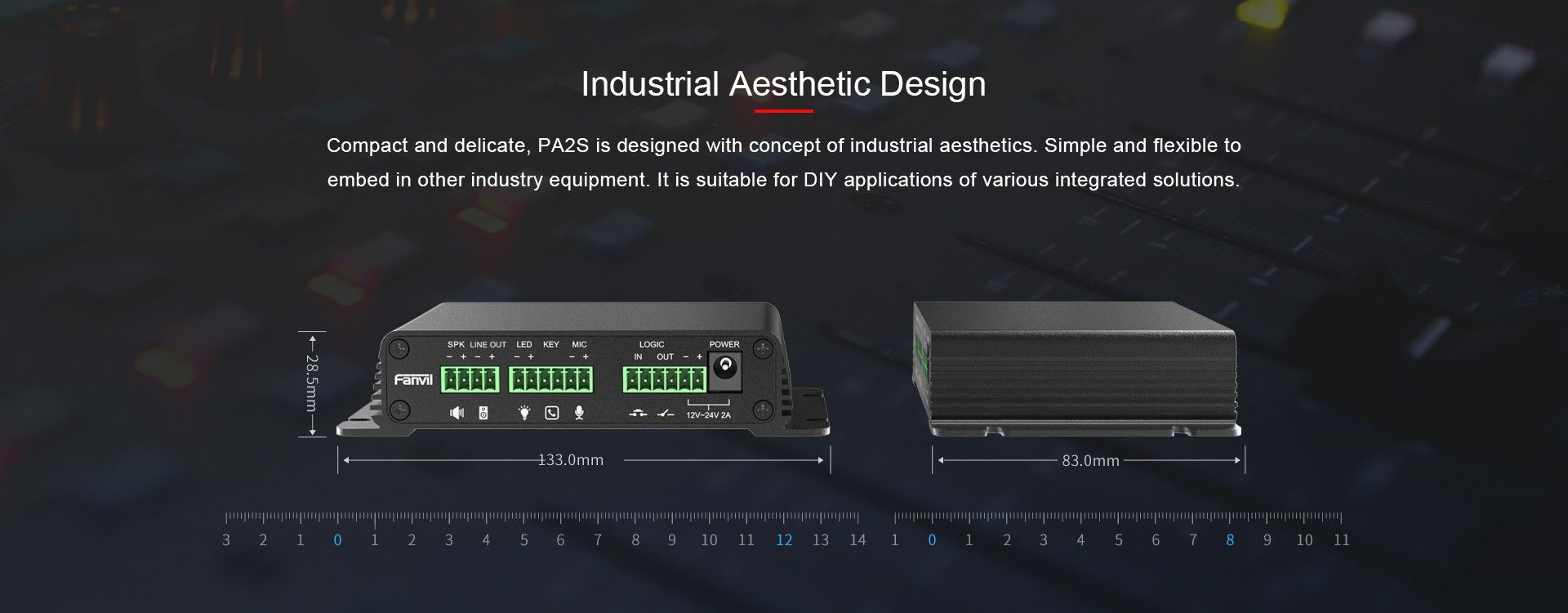 PA2S SIP بوابة النداء — رسم توضيحي رسمي للمنتج 1