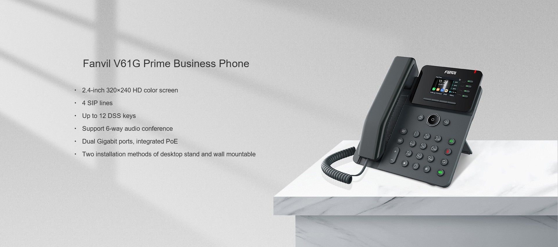 Téléphone professionnel haut de gamme V61G — illustration officielle du produit 6