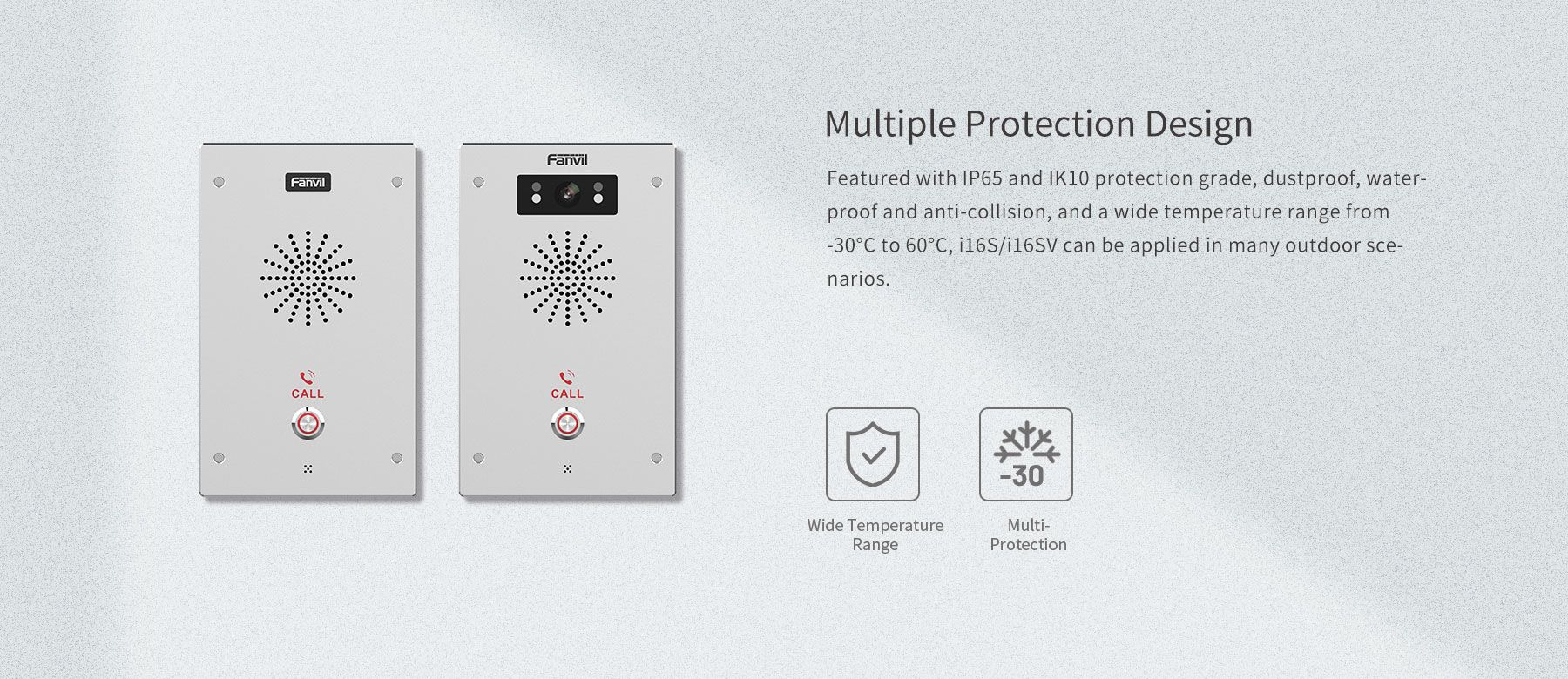 i16S/i16SV SIP Audio/Video Intercom — official product illustration 7