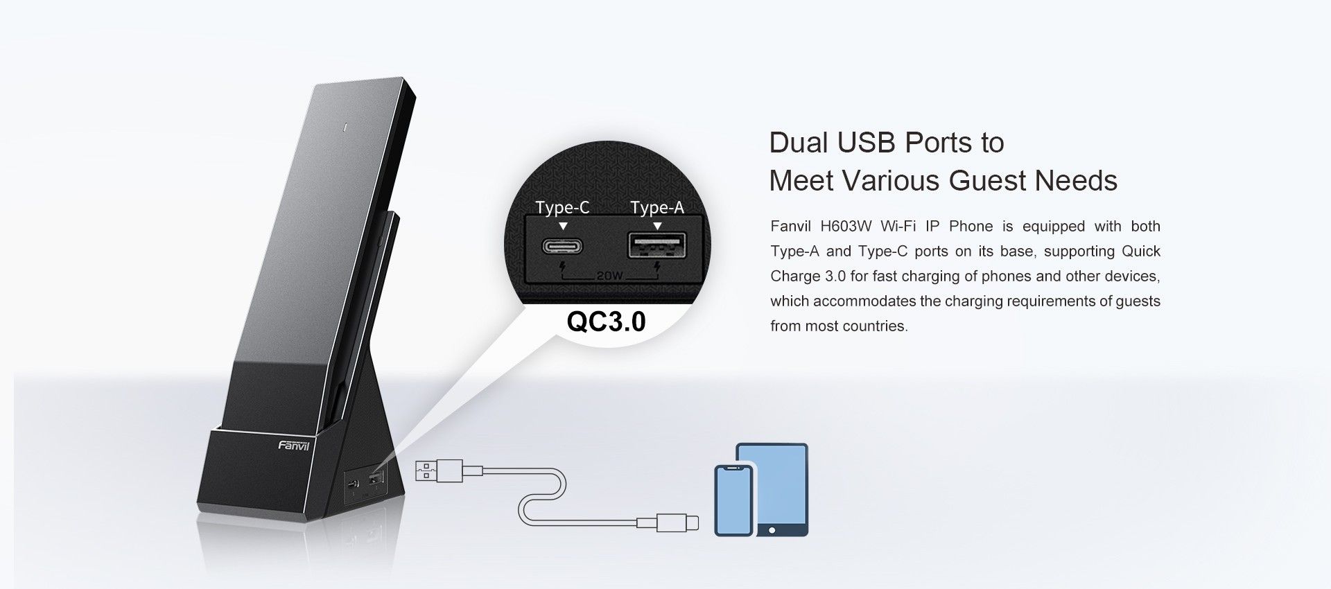 H603W Wi-Fi IP Phone — official product illustration 2