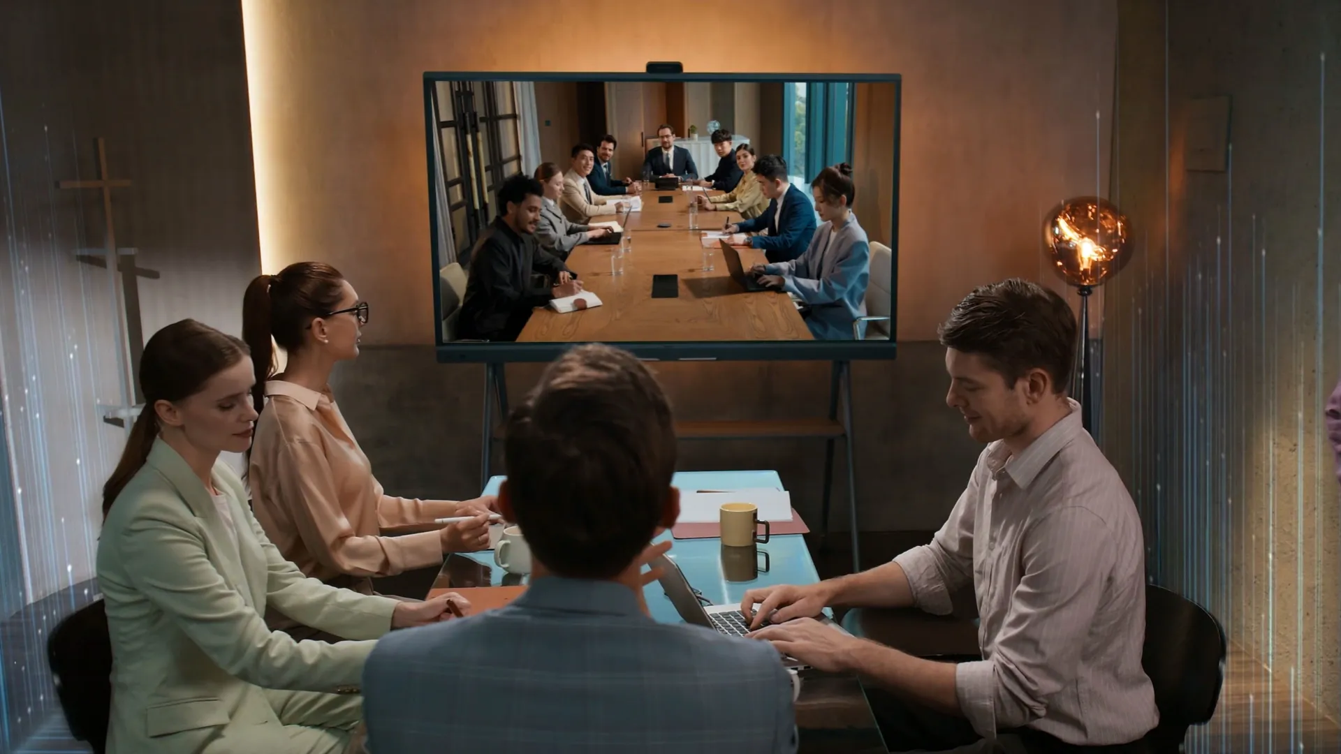 Video Conference in a Small Meeting Room