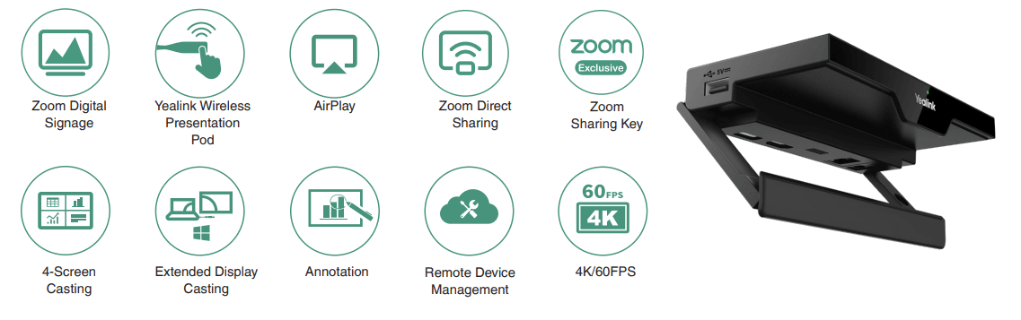 RoomCast لـZoom Rooms