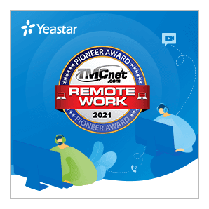 Yeastar receives the TMCnet Remote Work Pioneer 2021 award